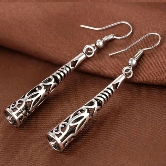 Kohl's Intricate Silver Drop Earrings - Picture 1 of 6